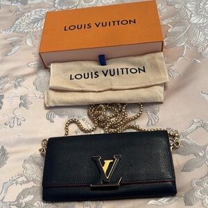 Authentic LV Portefeuille Capuccin Wallet I bought it I love it beautiful blue